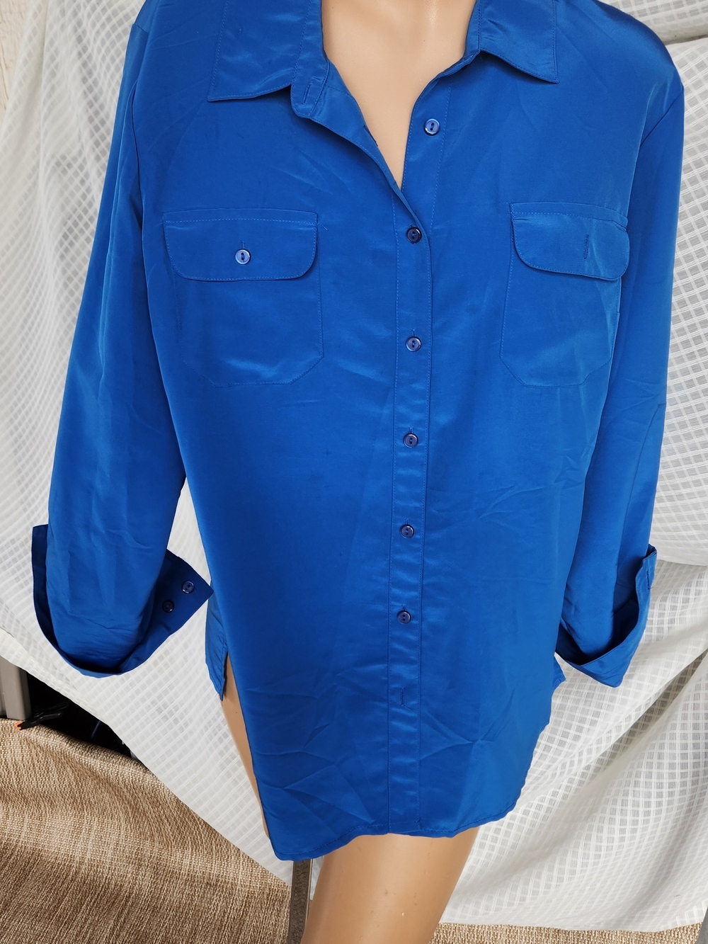 Elementz Vibrant Blue Collared Shirt